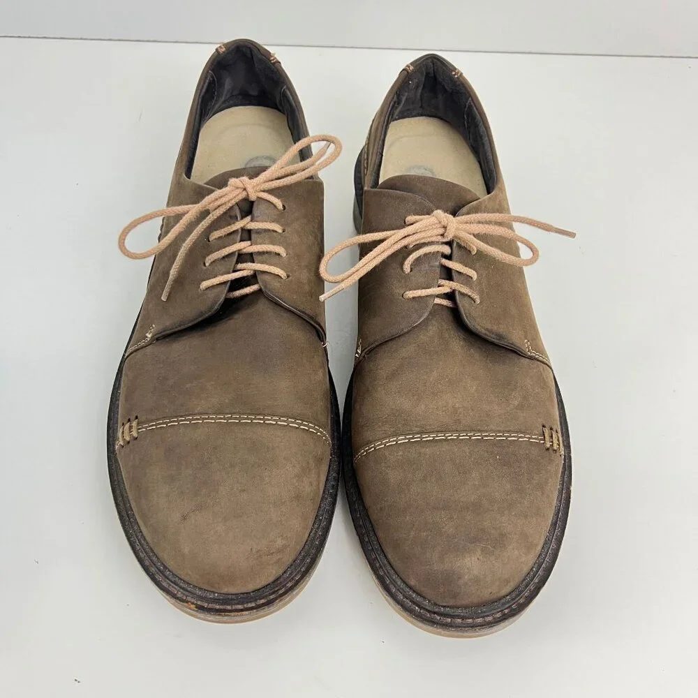 Naot Simiyu‎ Oxford Cap Toe Mens Shoes Brown Suede Lace Up  EU 43 US 10